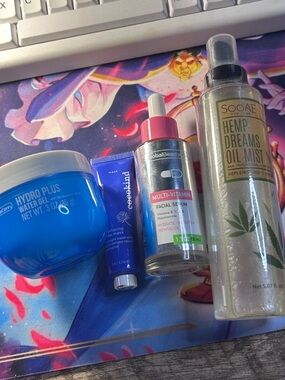 SooAE Hemp Dreams Oil Mist + Skincare Bundle - Blue, Clear, Pink